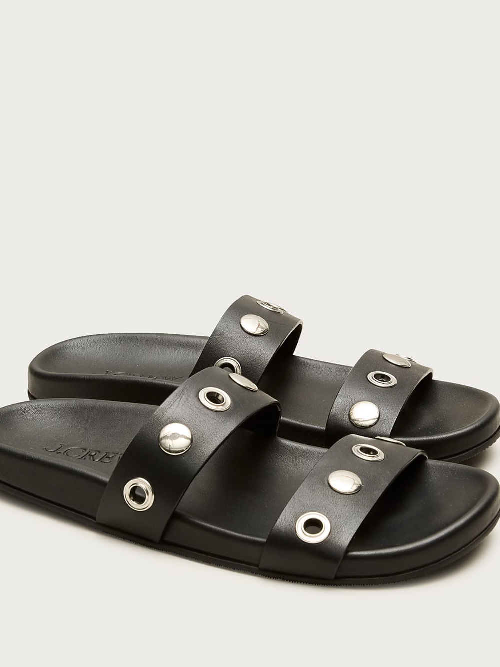 NWT~NIB~J. CREW KIRA Grommet Sandals WITH MOLDED FOOTBED~100% LEATHER